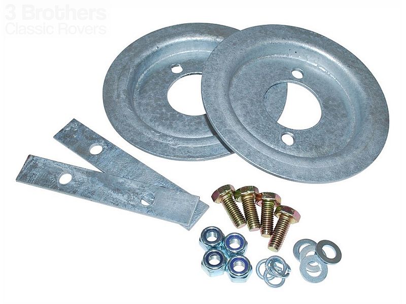 Galvanized Rear Spring Seats and Fitting Kit Def 90, D1, RRC