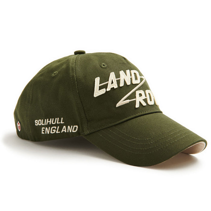 Red Canoe Land Rover Appliqué Cap - Bronze Green