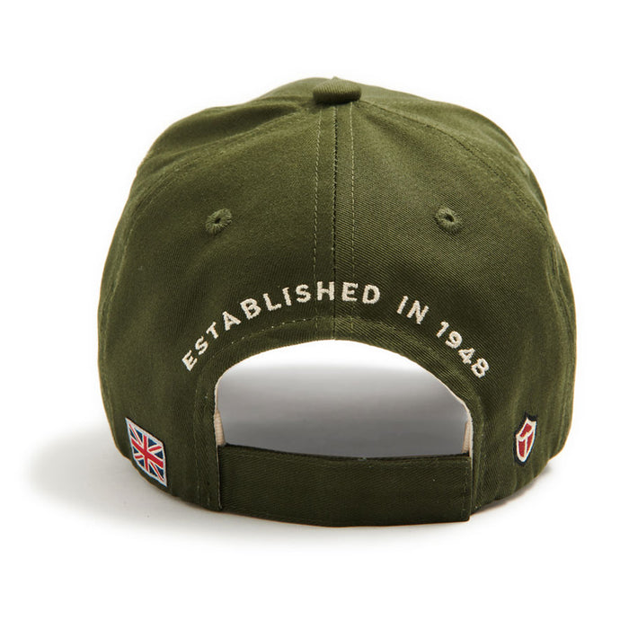 Red Canoe Land Rover Appliqué Cap - Bronze Green