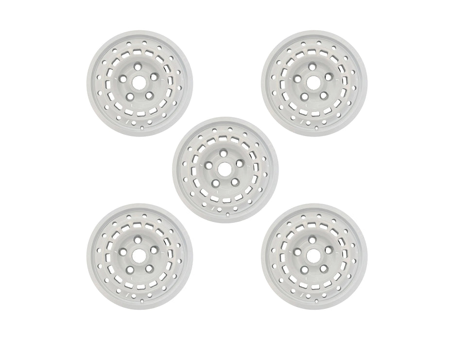 Set of 5 Vault Defender Rim 18 x 8 1/2" Offset White