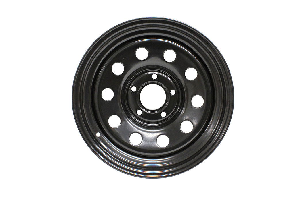 Black Modular 8x16 Steel Road Wheel - Discovery 2/P38
