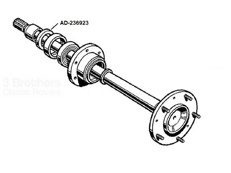 Oil Seal for Rear Hub Series 1 Semi-Float Axle 1948-58