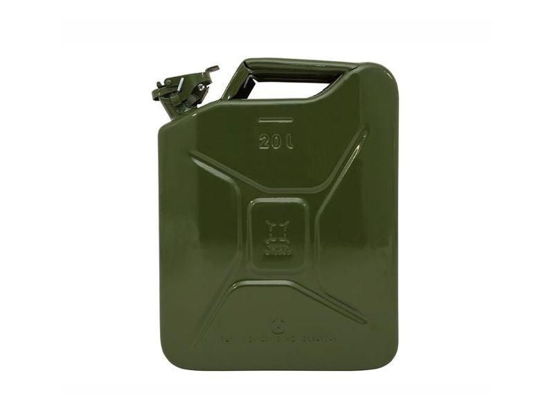 Jerry Can Green Metal 20L 'Don't Get Caught Short'