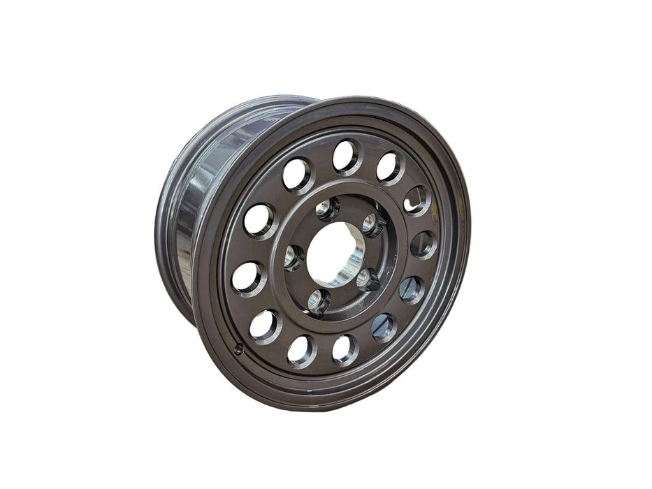 Set of 5 Foundry Defender Rim 18 x 8 1/2" Offset Charcoal