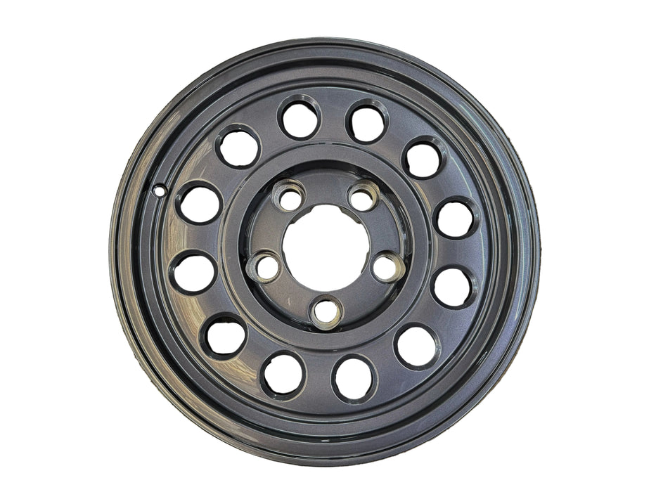 Set of 5 Foundry Defender Rim 18 x 8 1/2" Offset Charcoal