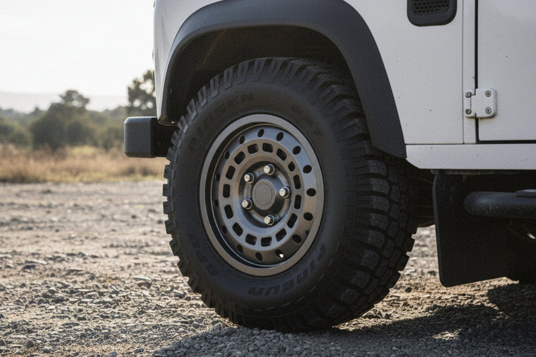 Set of 5 Vault Defender Rim 18 x 8 1/2" Offset Charcoal