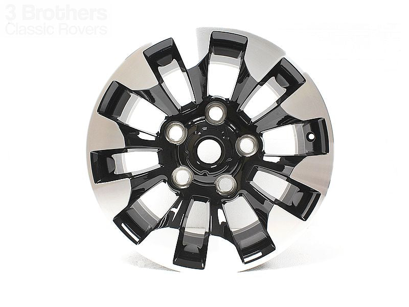 Diamond Cut Sawtooth Black 18x8 Alloy Wheel Defender