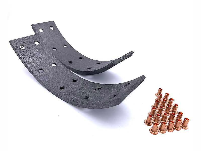 Brake Linings and Rivets Kit for Hand Brake Shoes 1948-64