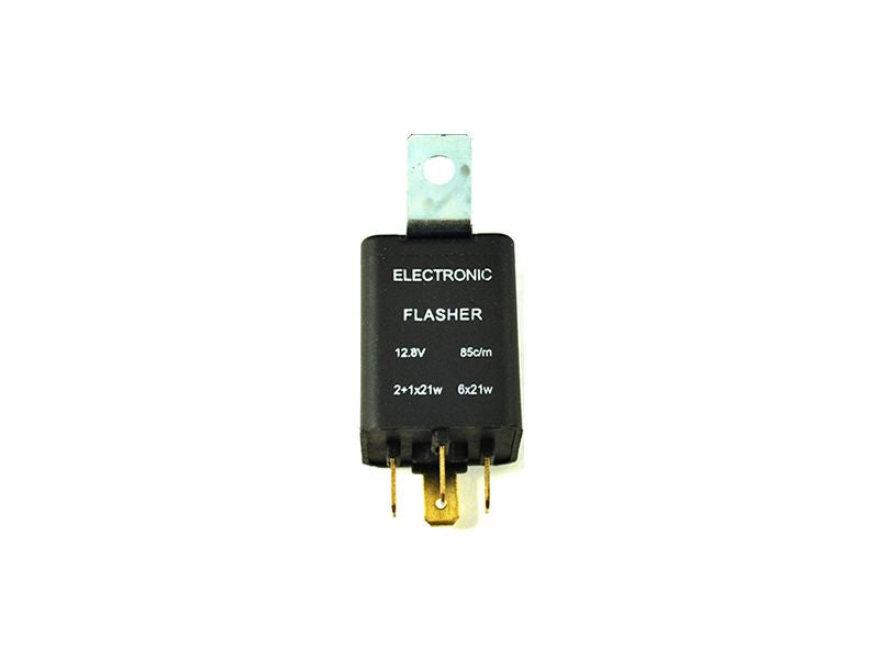Flasher Relay Electr 4-Pin Black Defender/D1/RRC w/TrlrSc