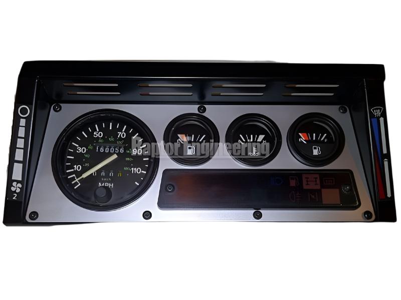 Raptor LHD Steel Deluxe Instrument Panel w Silver Bezel to '00