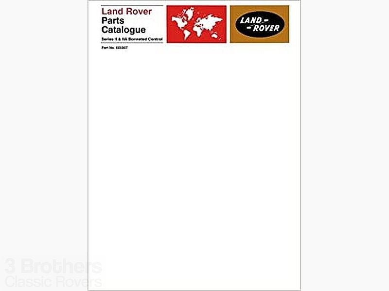 Land Rover Series 2 and 2a Bonneted Control Parts Catalogue
