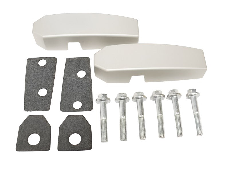 Windscreen Brackets Aluminium Billet Silver Defender Pair