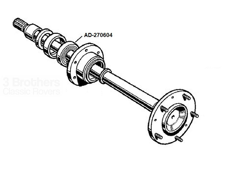 Hub Bearing For Rear Axle Series 1 Semi-Float Axle 1948-58