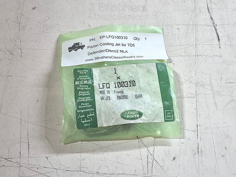 Piston Cooling Jet for TD5 Defender/Disco2 Gen LR NLA