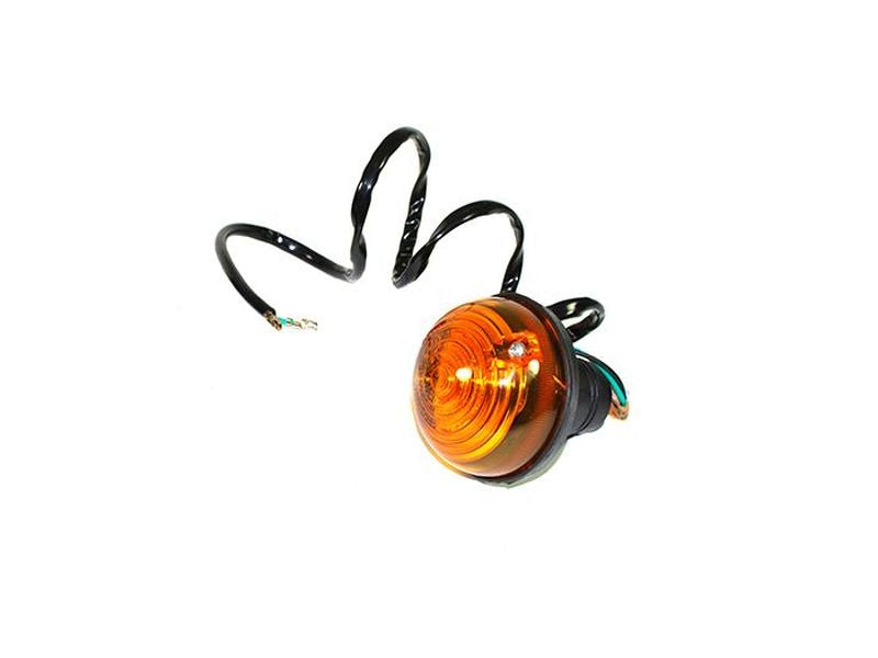 Front Indicator Light Assembly, Amber 2-3/4" Euro-Style Plast