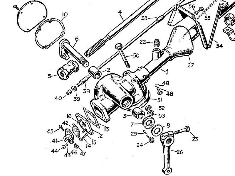 Gasket for Clamp on Stator Tube in Steering Box 1948-55