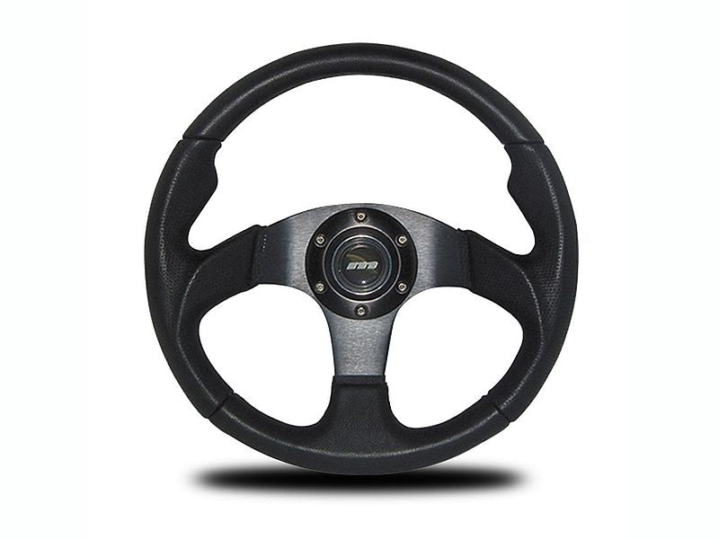 Mountney Moulded 14" Blk Ctr 36-Spline Steering Wheel Kit