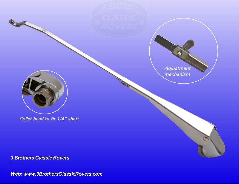 Stainless Steel Wiper Arms & Blades Pair Left-Park Series 1