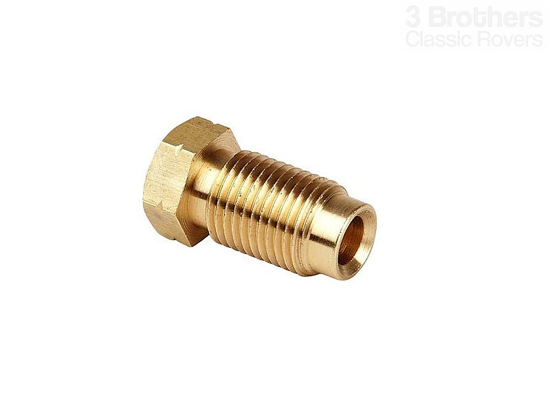Brass Brake Pipe Fitting Male M10 x 1mm 3/16" — 3 Brothers Classic Rovers
