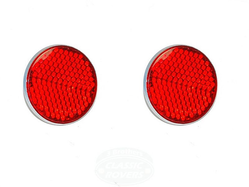 Rear Reflector Red for all Series, Bolt-on, 2.25" Dia. PAIR