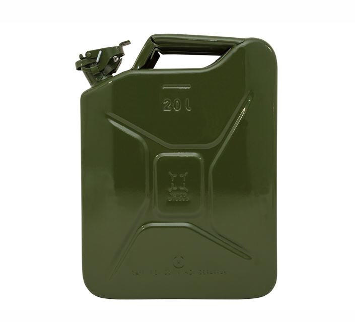 Jerry Can Green Metal 20L 'Don't Get Caught Short'