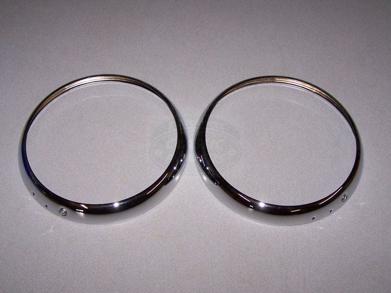 Pair of Chrome Outer Headlamp Rings for Series 1-2a