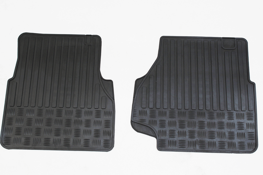 Rubber Floor Mat Set Front Pair Defender 1999 to 2007