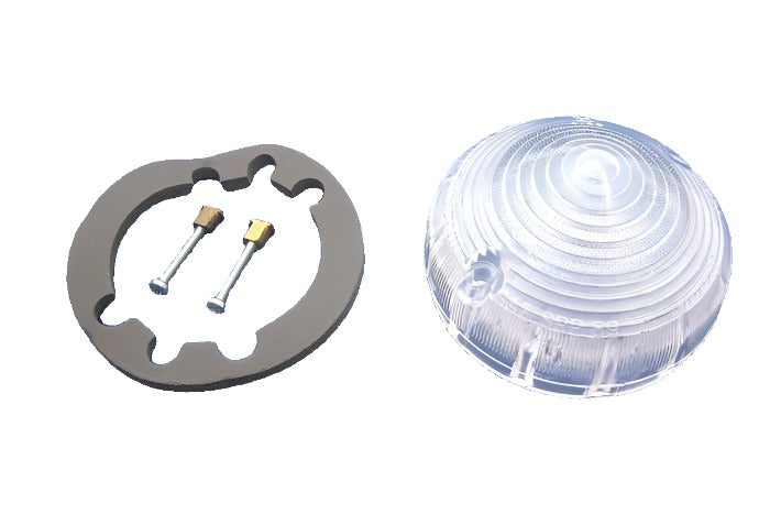 Lucas L691/692 Clear Plastic Lens with Screws and Gasket
