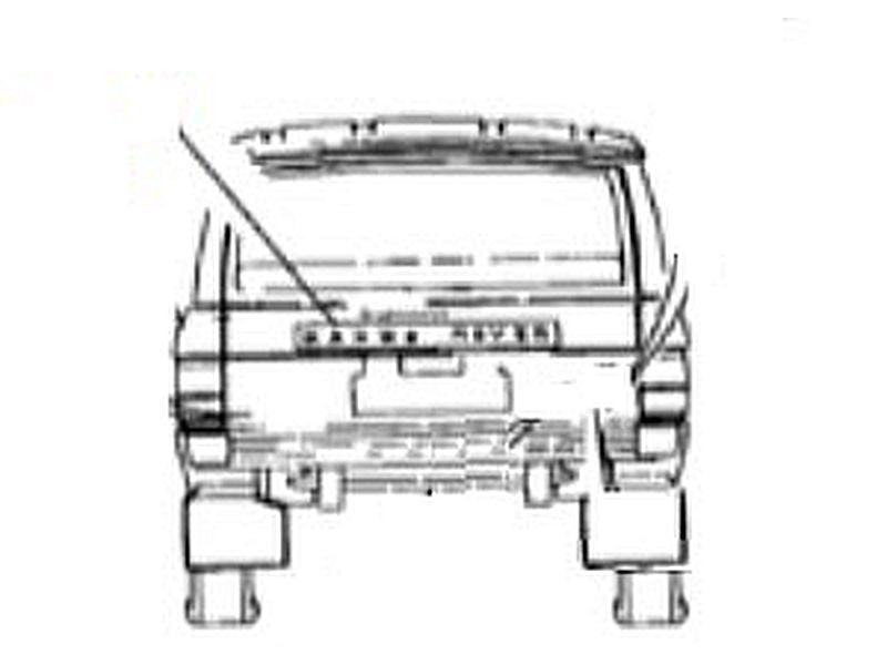 Decal "Range Rover" for Tailgate RRC Met Black Stick-On