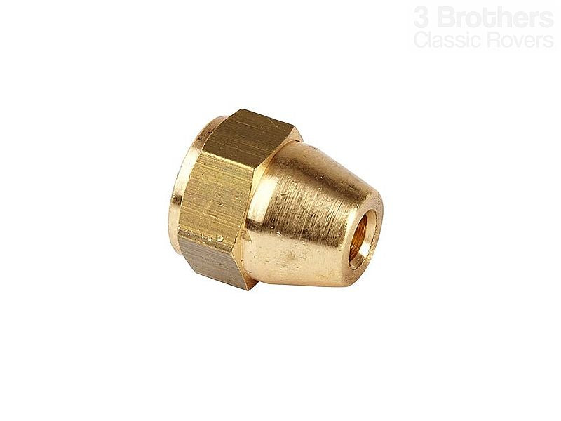 Brass Brake Pipe Fitting Female 7/16"x20 UNF 3/16 Pipe