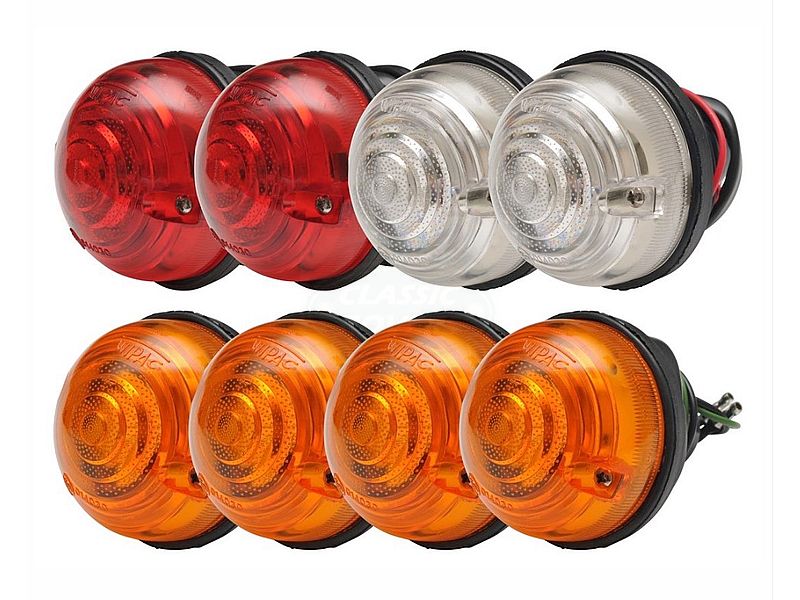 Genuine Set Wipac Lights S 2-3 Def-to-94 (2Clr,4Amb,2Red)