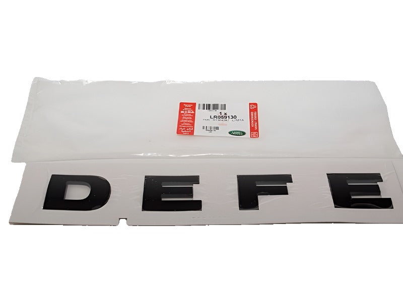 Genuine LR Black Raised Bonnet Lettering 
