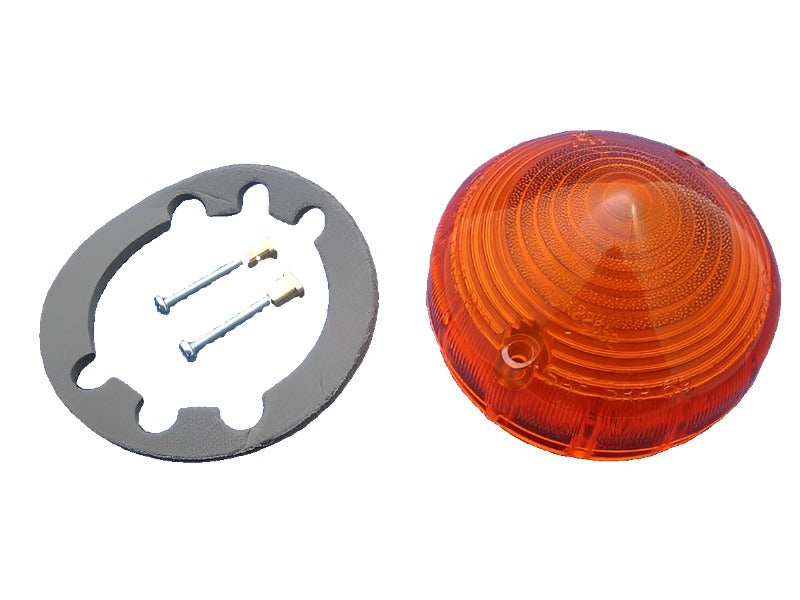Lucas L691/692 Amber Plastic Lens with Screws and Gasket