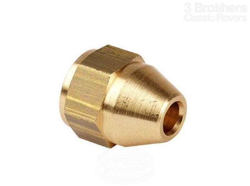 Brass Brake Pipe Fitting Female 3/8"x24 UNF 3/16 Pipe