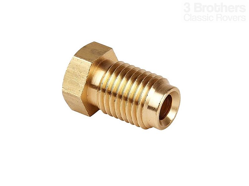 Brass Brake Pipe Fitting Male 7/16"x20 UNF 3/16 Pipe