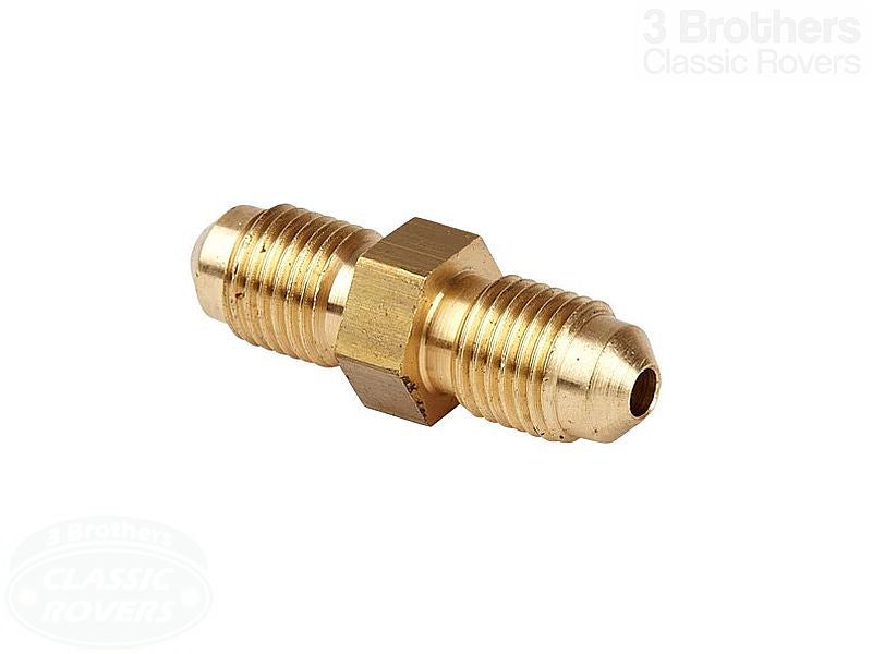 Brass Inline Connector Male 3/8" x 24 UNF
