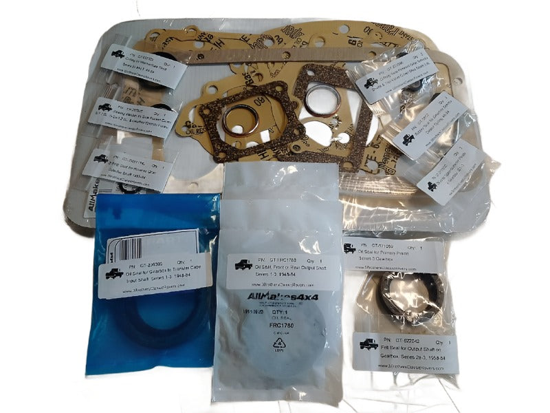 OEM Front & Rear Differential Gasket Set For Land Rover Series 2 & 3 - 10 Bolt Hole