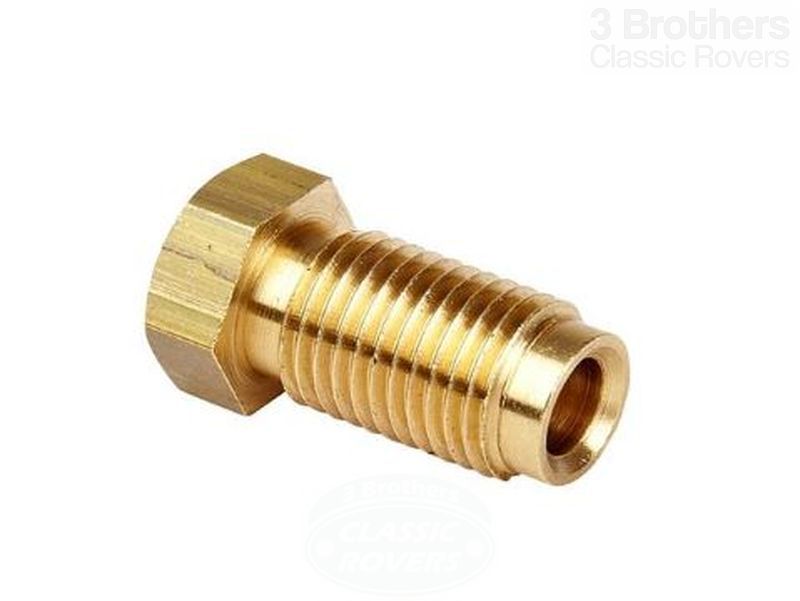 Brass Brake Pipe Fitting Male 3/8"x24 UNF 3/16 Pipe