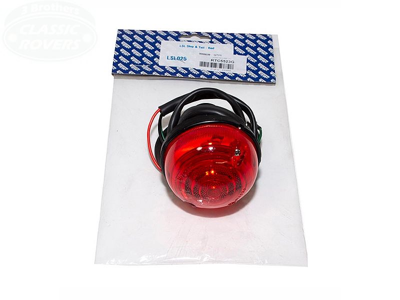 Rear Stop/Tail Light Assembly, Red, Wipac Genuine 2-3/4"