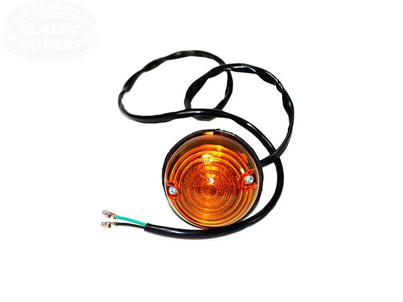 Rear Indicator Light Assembly Amber, Euro-Style Plastic Lens