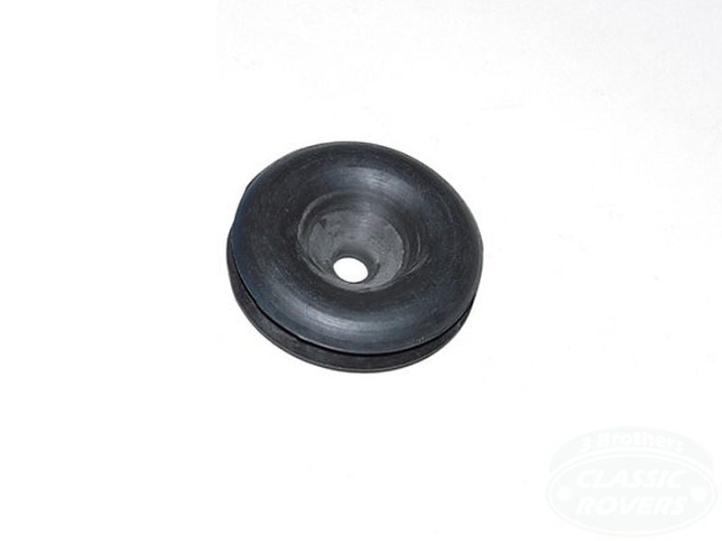 Wire Grommet 2 1/8"OD 1 3/16"panel-hole 1/4"hole Blk Rubber