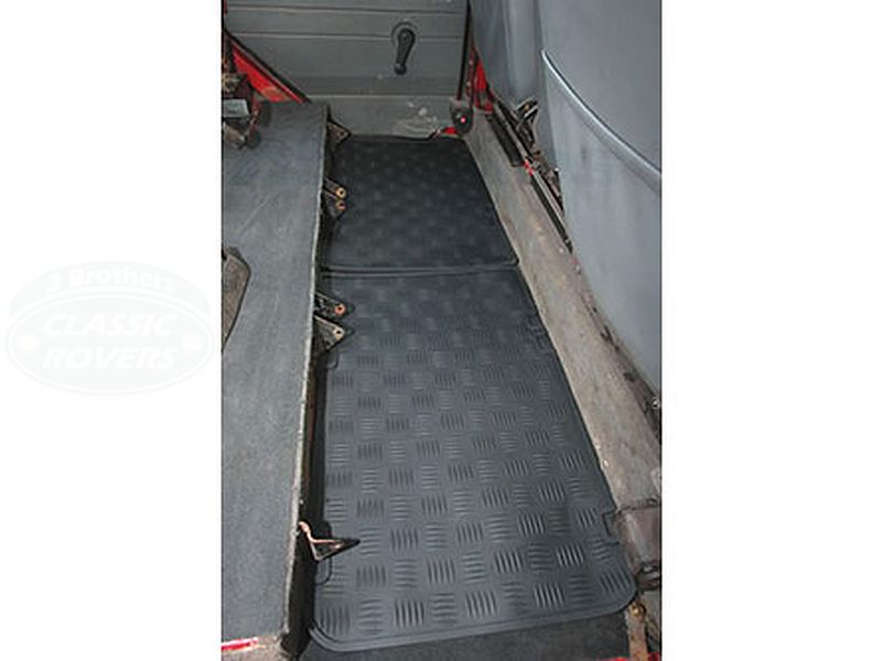 Rubber Floor Mat Set Middle Row Defender 110 StationWgn