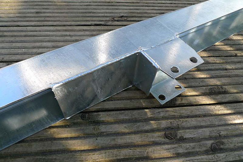 Front Bumper Galvanized Series 2-3 With Bolt Kit