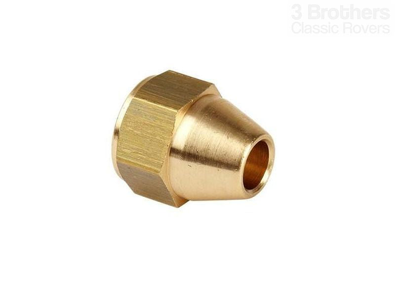 thumbnail image 2 of EMS Brass Brake Pipe Fitting Union – 7/16 UNF X 20Tpi Male For 1/4 Pipe – 2 Pack, Classic Ford 2 of 2